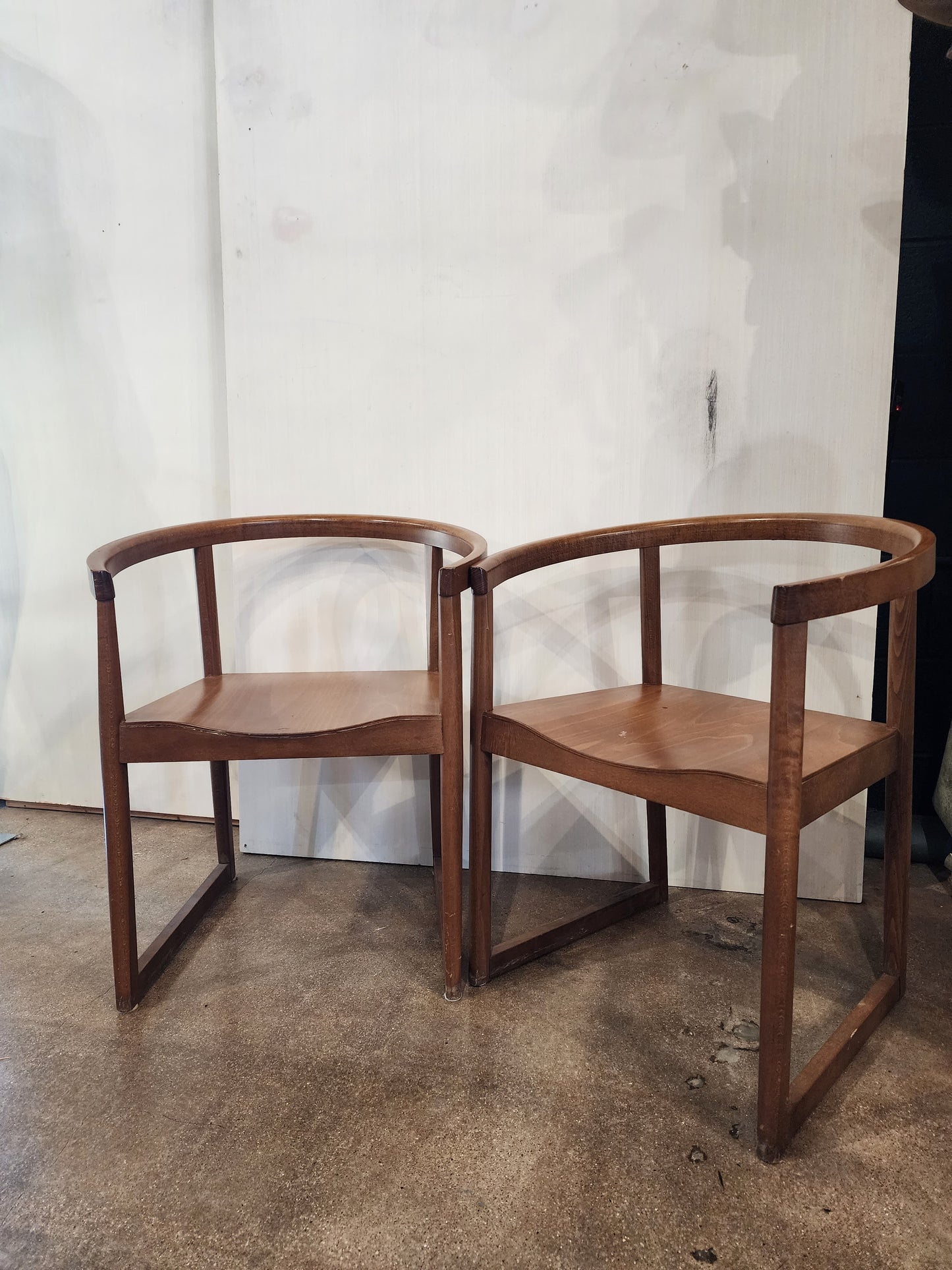 Billiani 1911 Nordica Chairs by Marco Ferreri Brown Set of 2 - MCM - 3 Sets Available