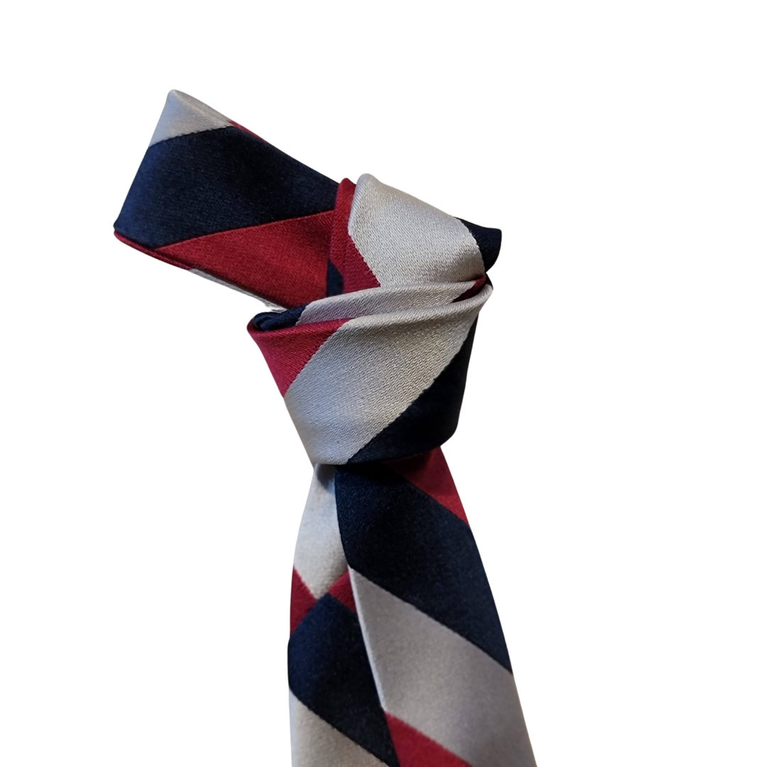 Western Style Skinny Neck Tie - Western Bowtie - Created from Vintage Silk Ties