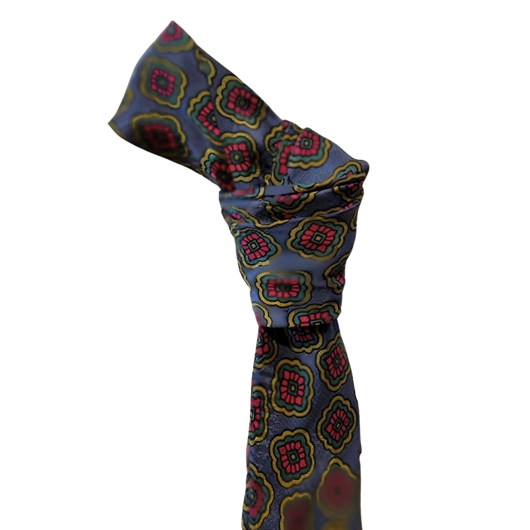 Western Style Skinny Neck Tie - Western Bowtie - Created from Vintage Silk Ties