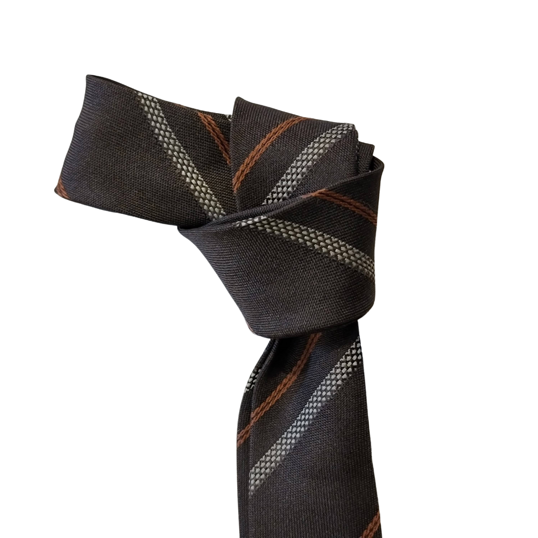 Western Style Skinny Neck Tie - Western Bowtie - Created from Vintage Silk Ties