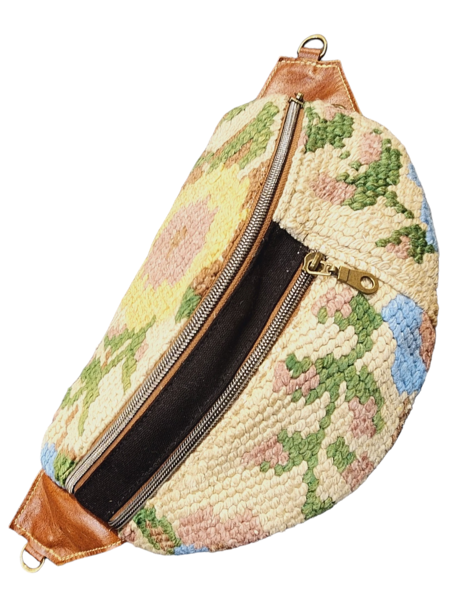 The Everyday Sling Crossbody Fannie - Vintage Needlepoint Tapestry