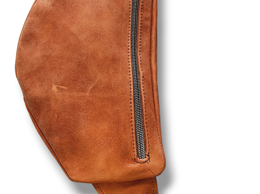The Everyday Sling Crossbody Fannie - Cognac Leather 013