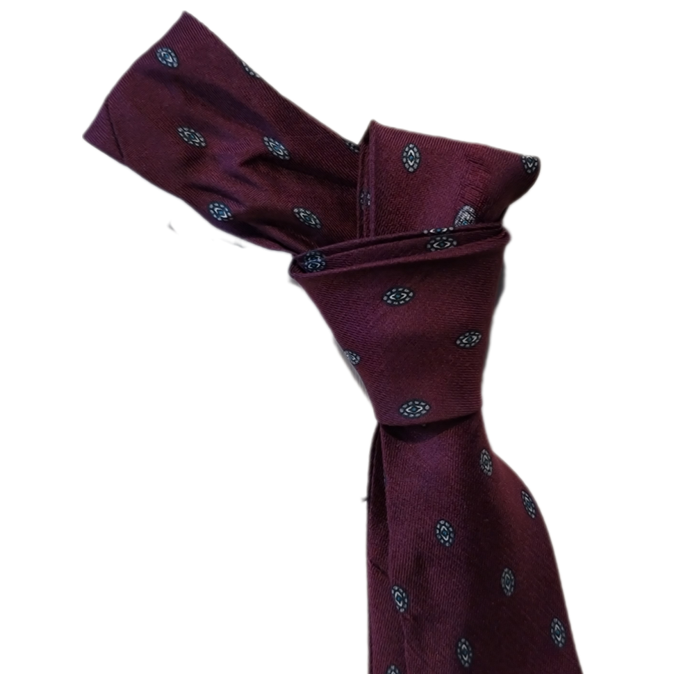 Western Style Skinny Neck Tie - Western Bowtie - Created from Vintage Silk Ties