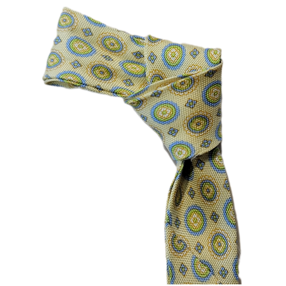 Western Style Skinny Neck Tie - Western Bowtie - Created from Vintage Silk Ties