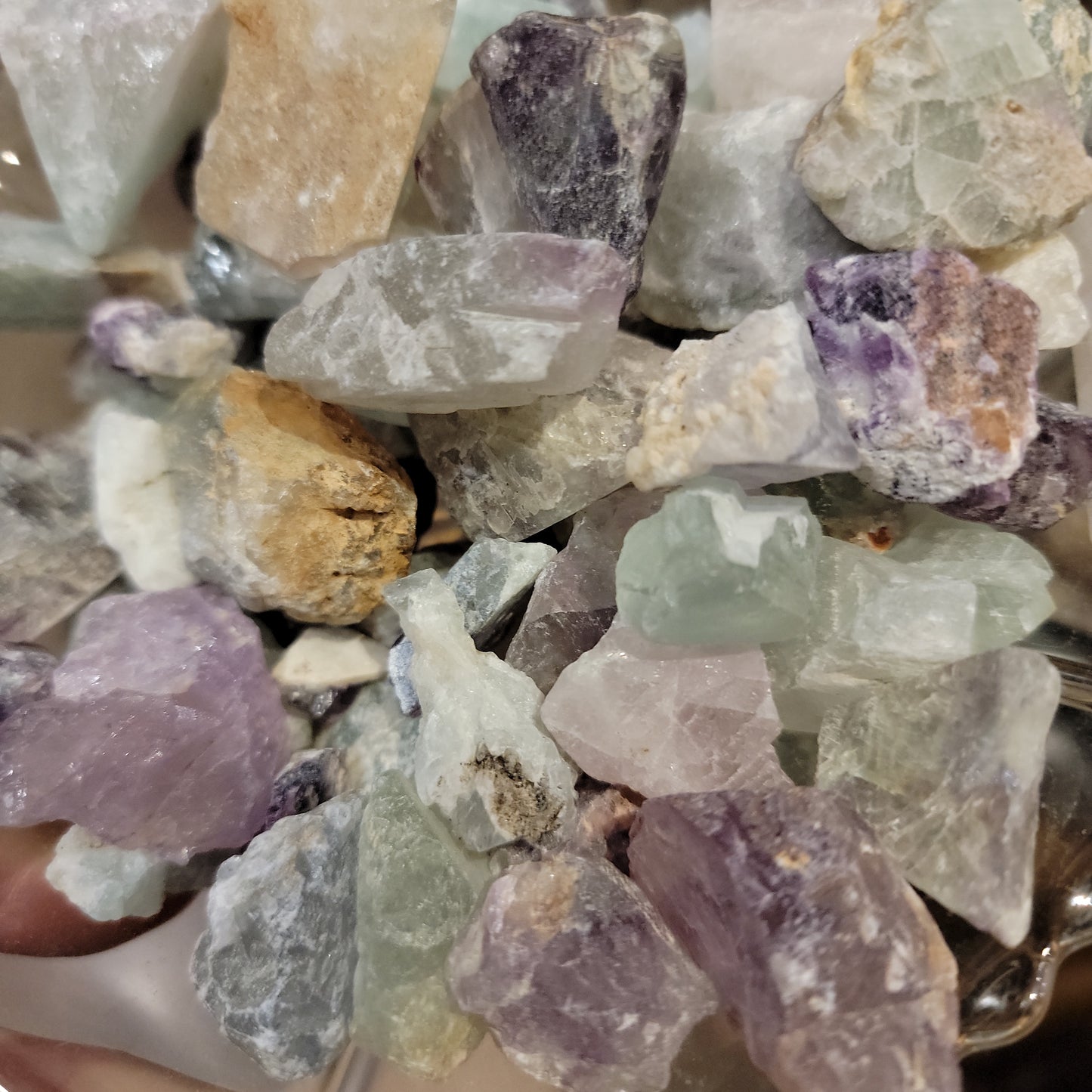 Raw Rainbow Fluorite