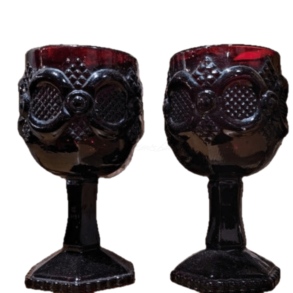 Ruby red discount goblets