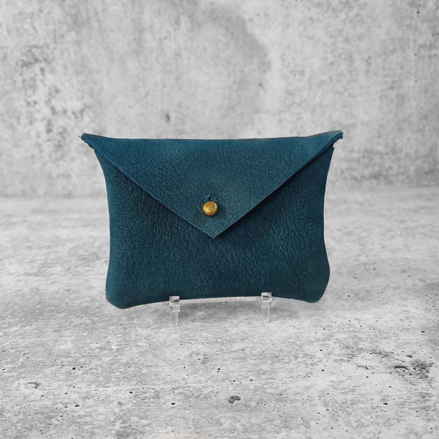 Soft Suede Card Holder : Deep Teal