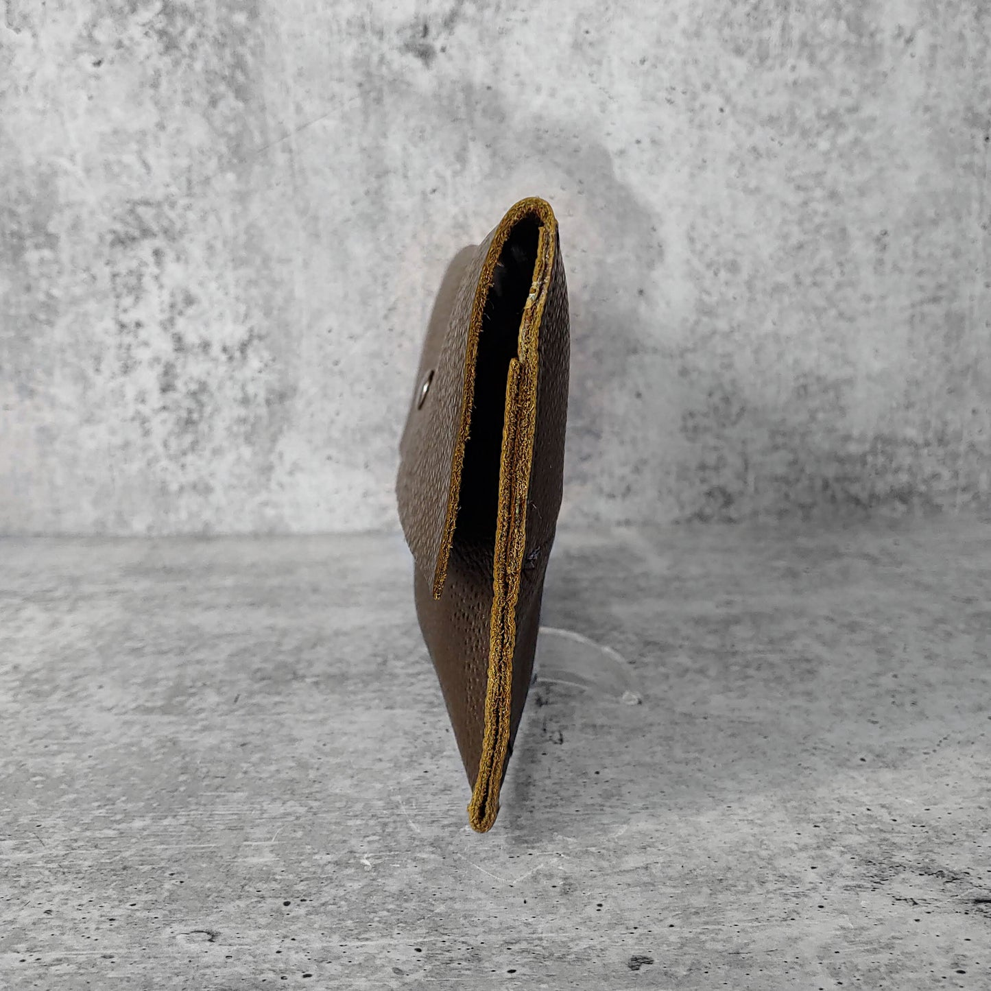 Raw Soft Leather Wallet Clutch : Seaweed