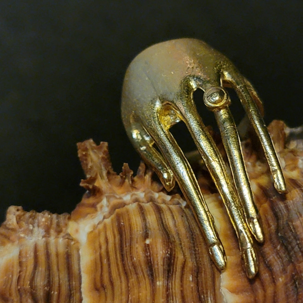 Abstract Hand Brass Ring Jewelry