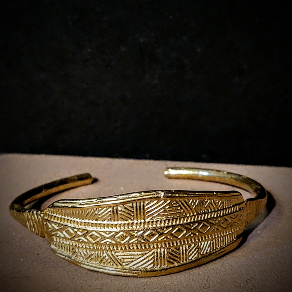Ancient Markings Brass Cuff Jewelry Bracelet