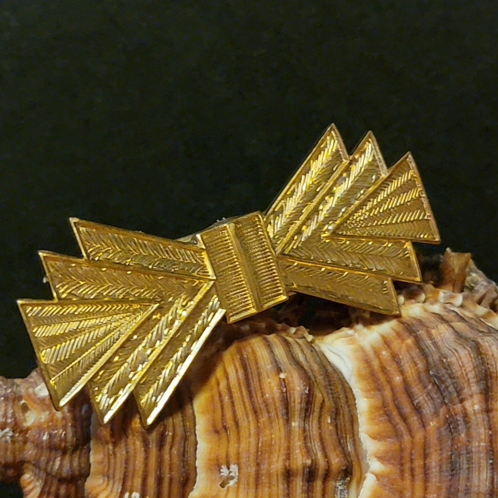 Brass Bow Bandana Bolo Slide Jewelry Scarf
