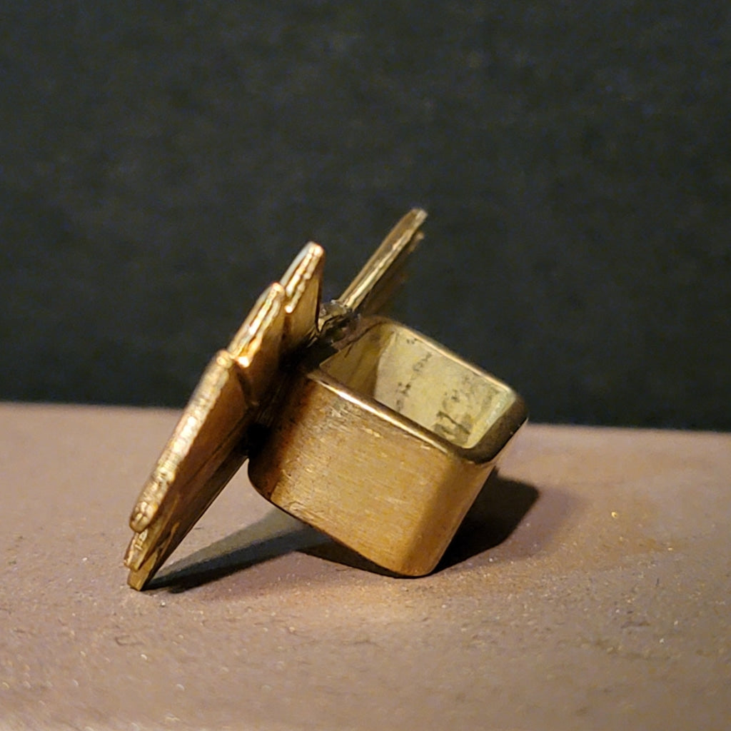 Brass Bow Bandana Bolo Slide Jewelry Scarf