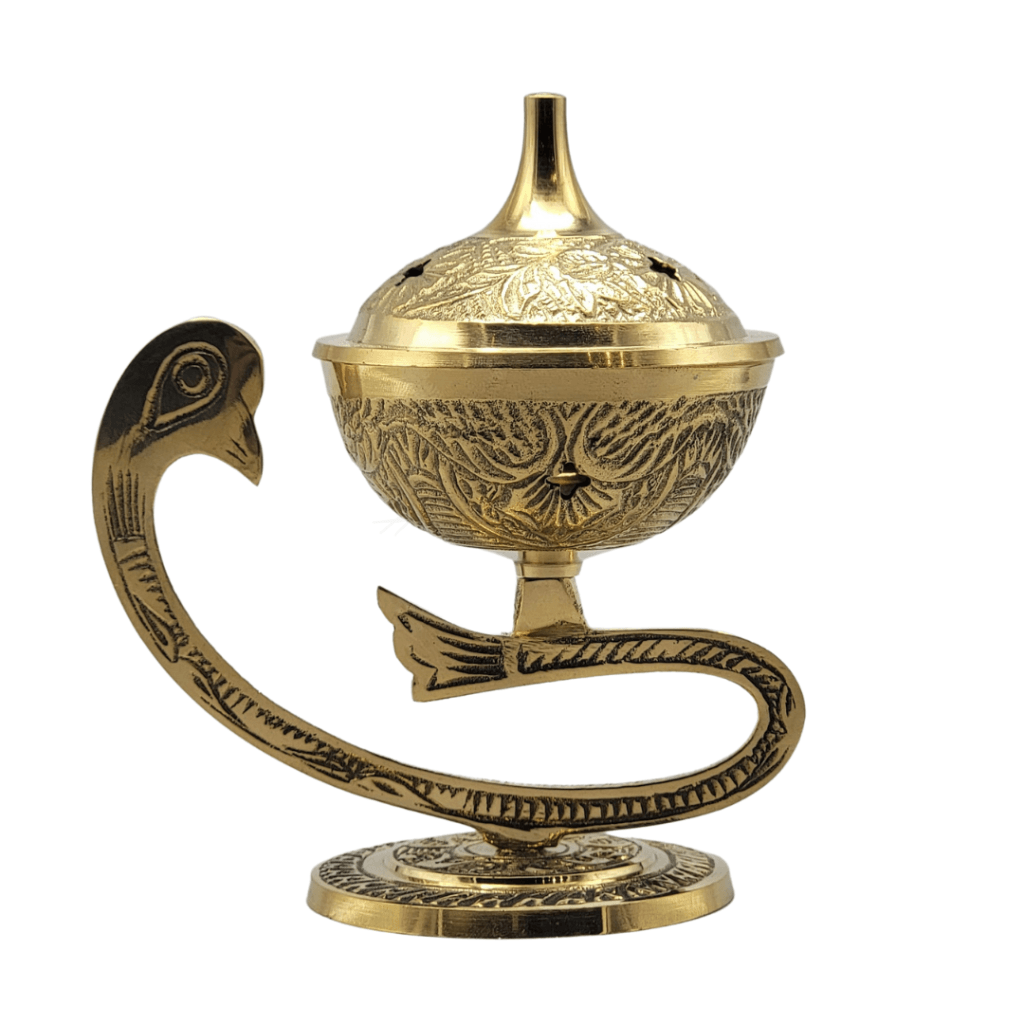 Brass Animal Dome Incense Burner Naturals