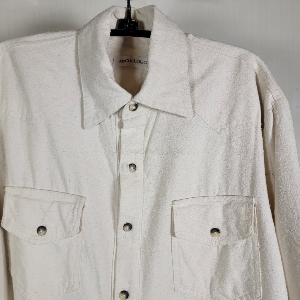 Mc032- Solid Button Up Apparel Top