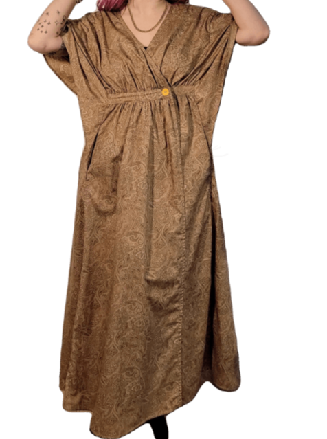 Butterfly Kaftan Flowing Maxi Dress- Special Edition Fabrics Apparel Dress
