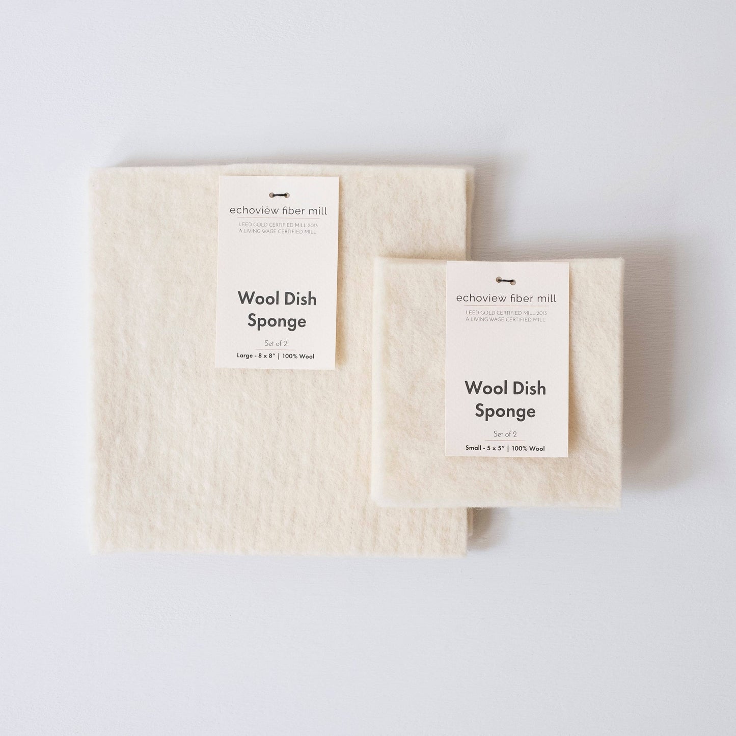 Wool Dish Sponge - Set of 2