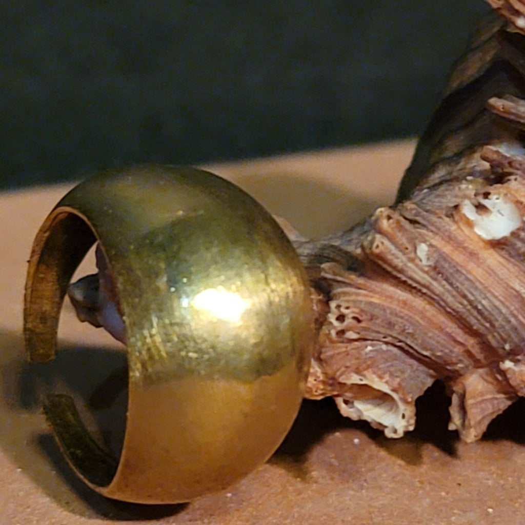 Half Moon Brass Ring Jewelry
