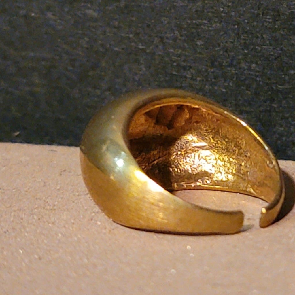 Half Moon Brass Ring Jewelry
