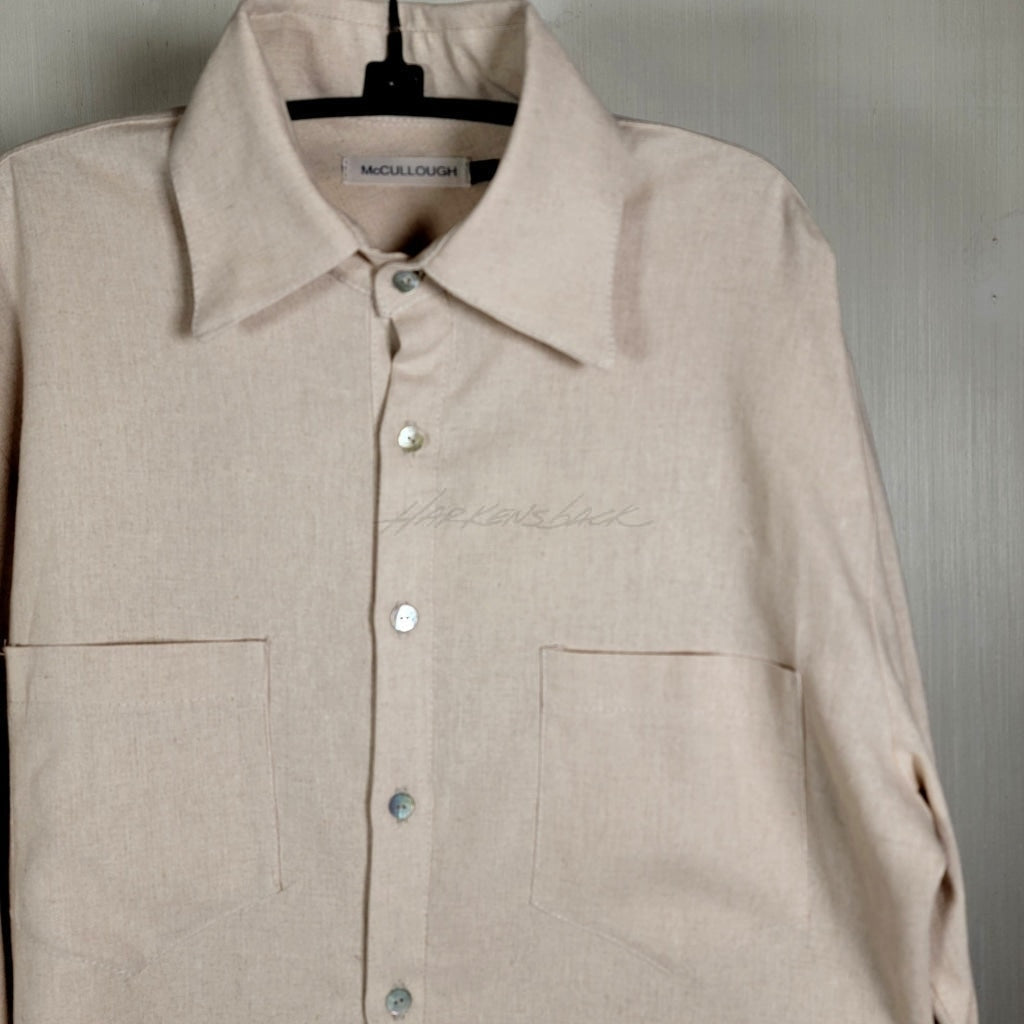 Mc028- Button Up Henley Apparel Top