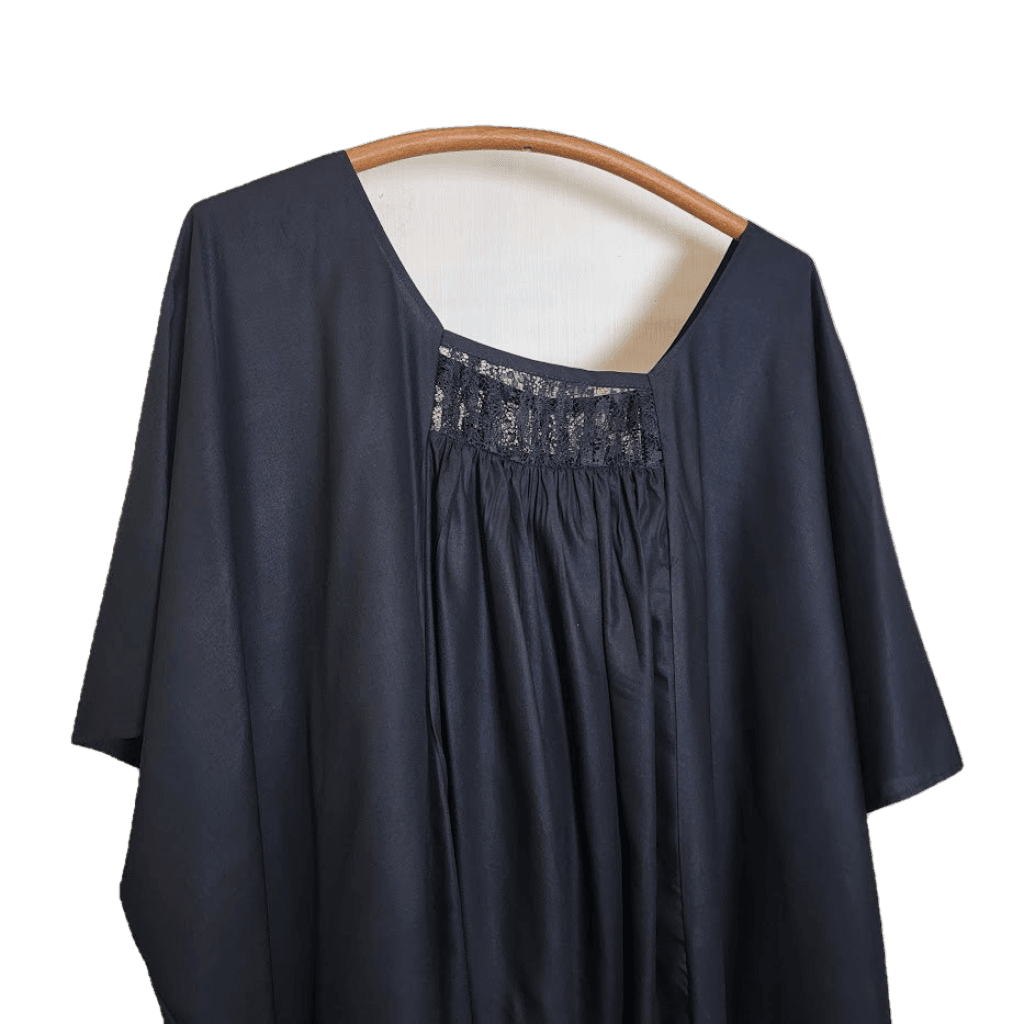 Lace Front Kaftan Maxi Dress - Rayon Challis Dresses