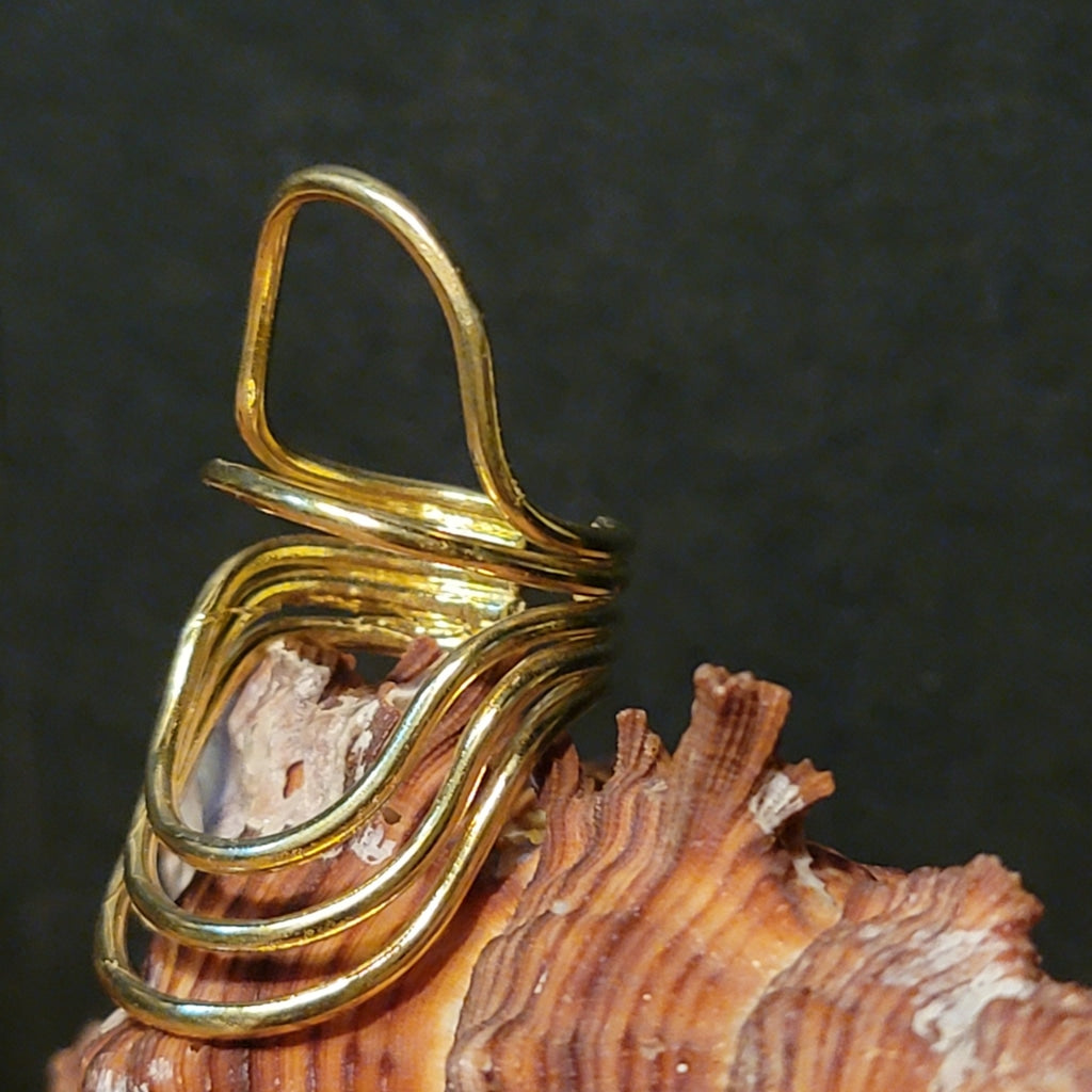 Layered Arches Brass Ring Jewelry