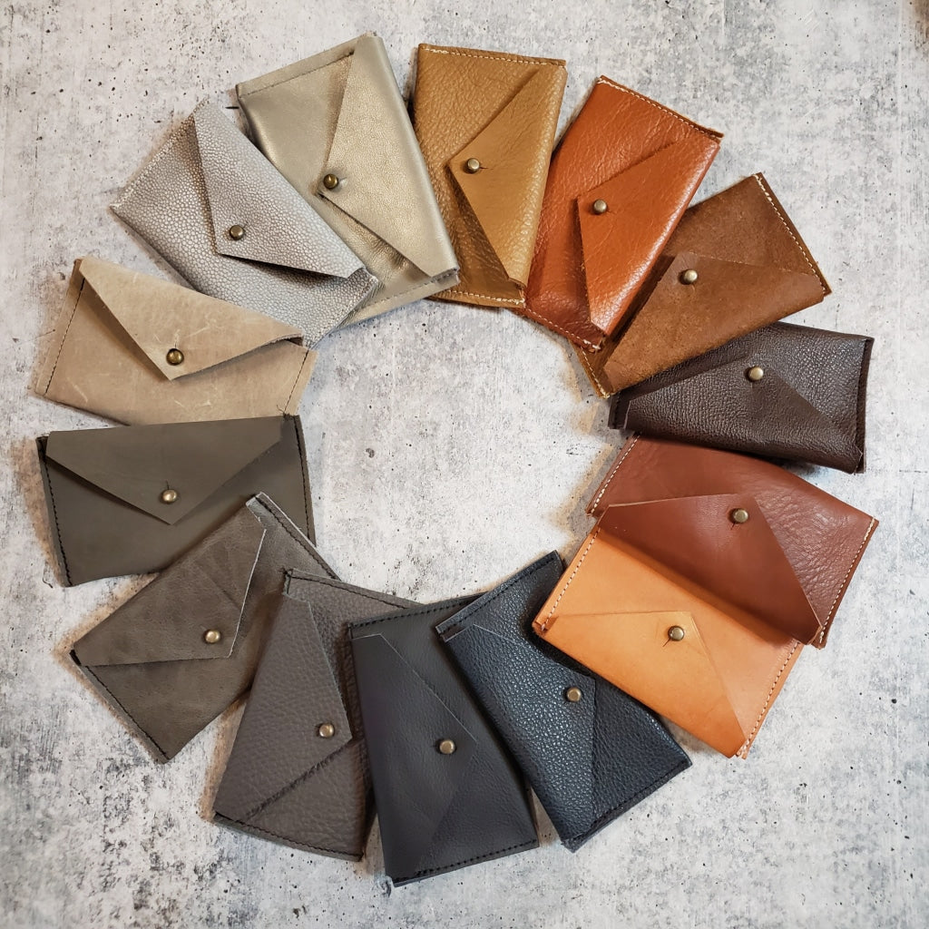 Leather Card Holder Wallet - Various Leathers