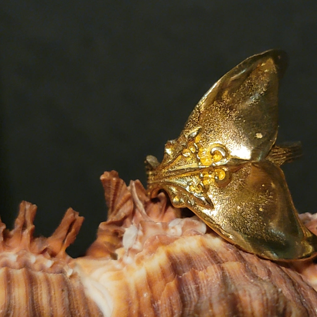 Neptune Wrapped Brass Ring Jewelry