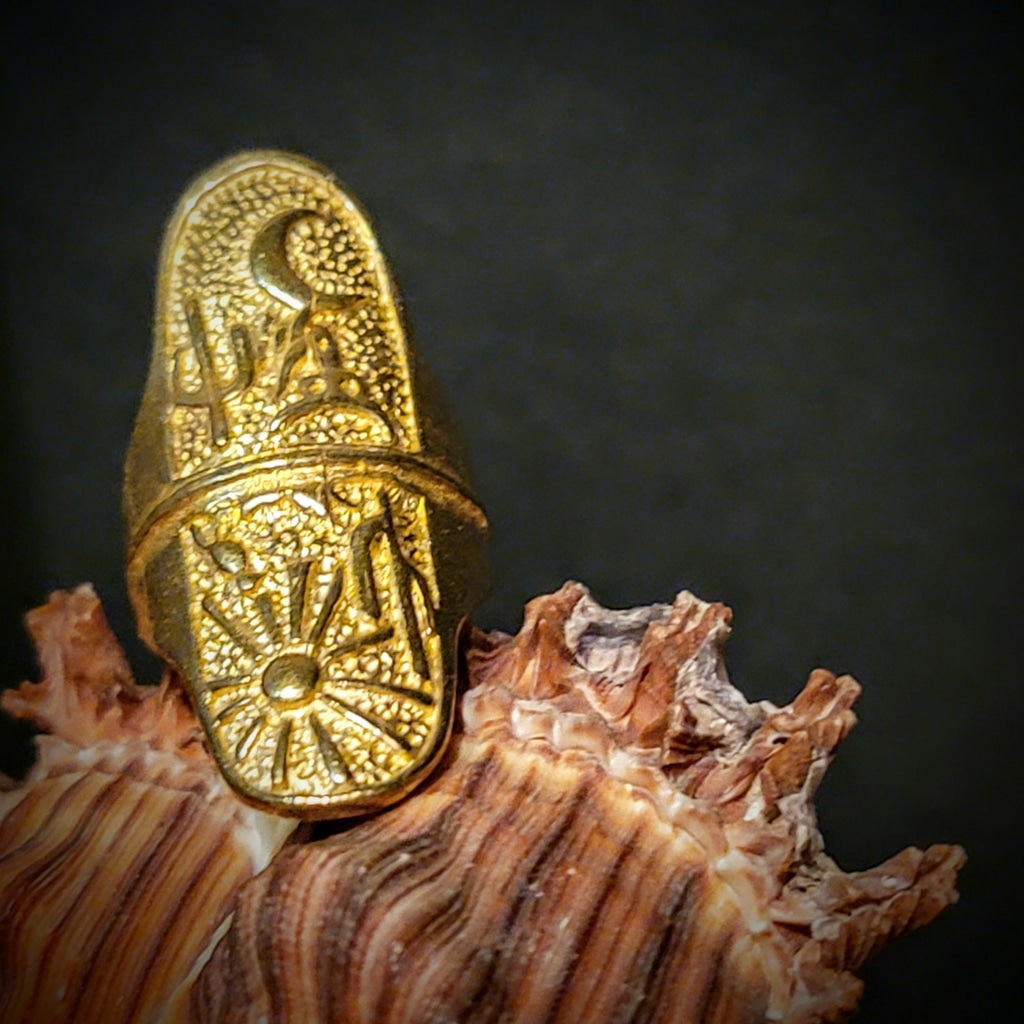 Night & Day In The Desert Brass Ring Jewelry