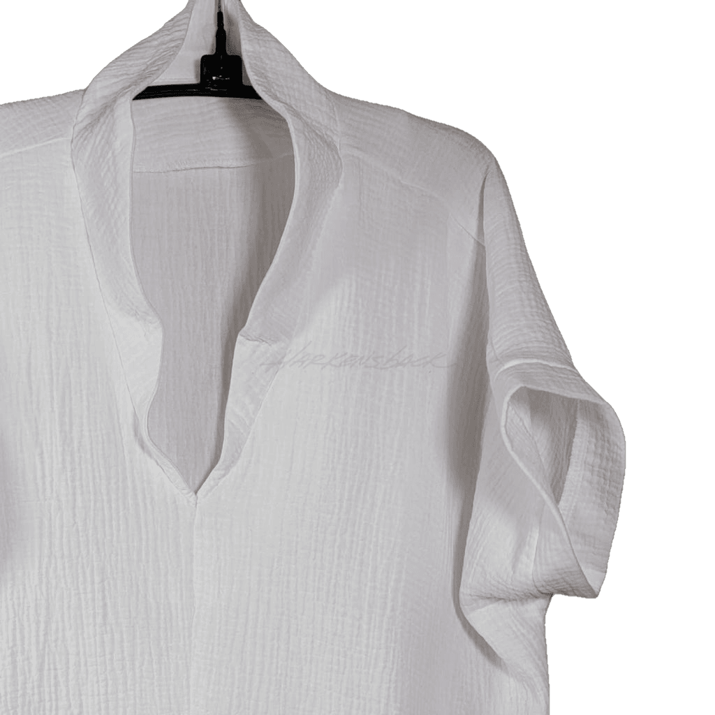 Mc015- Pop Up Collar Top Apparel Top