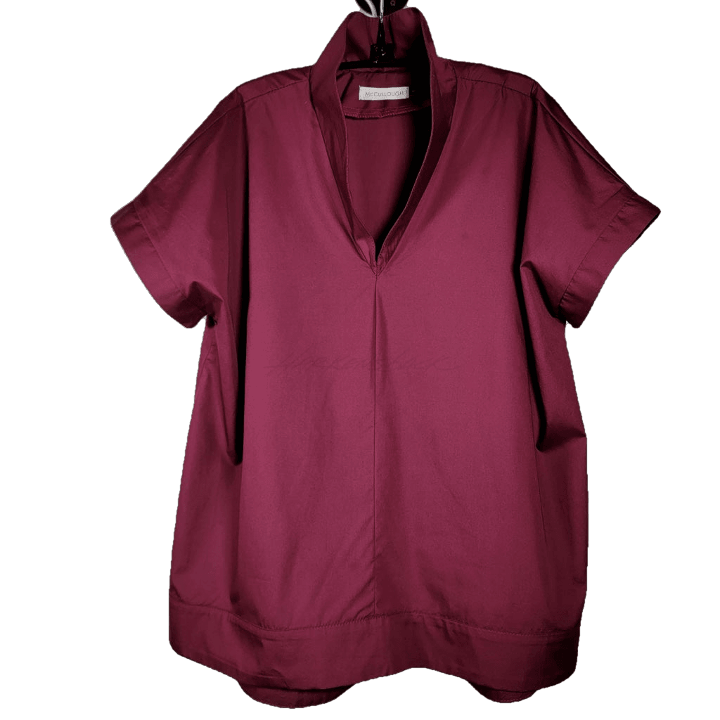 Mc006- Pop Up Collar Top Apparel Top