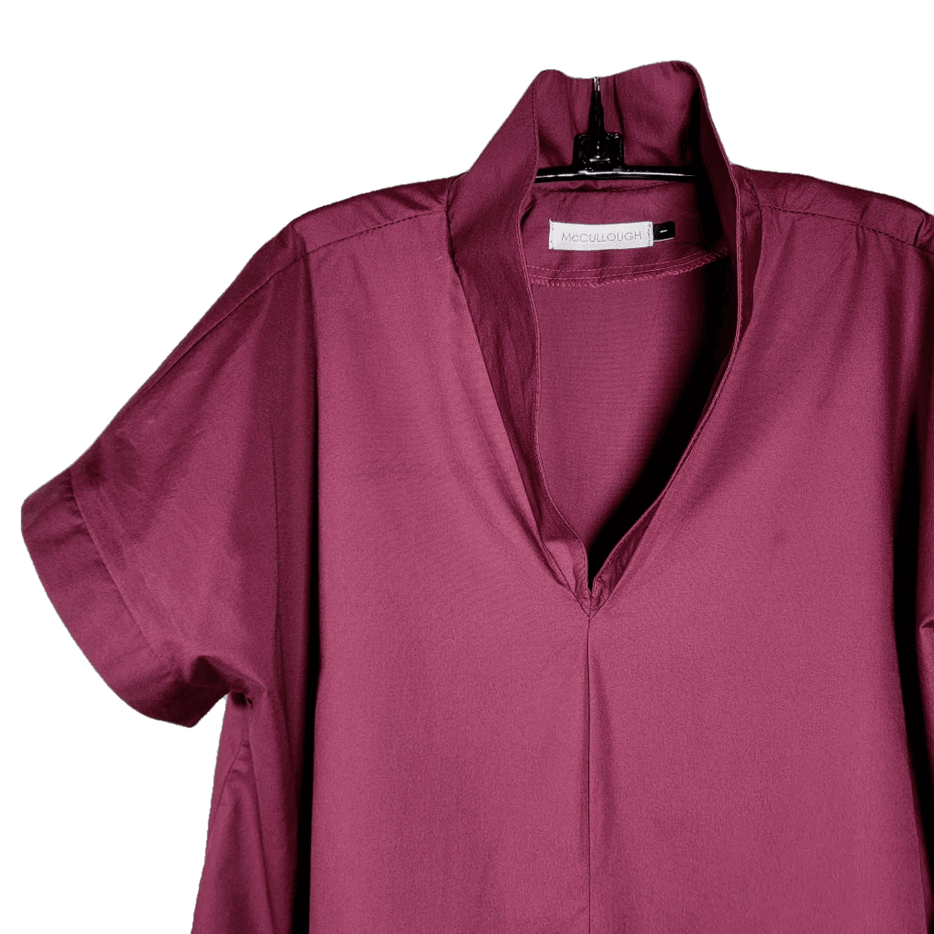 Mc006- Pop Up Collar Top Apparel Top