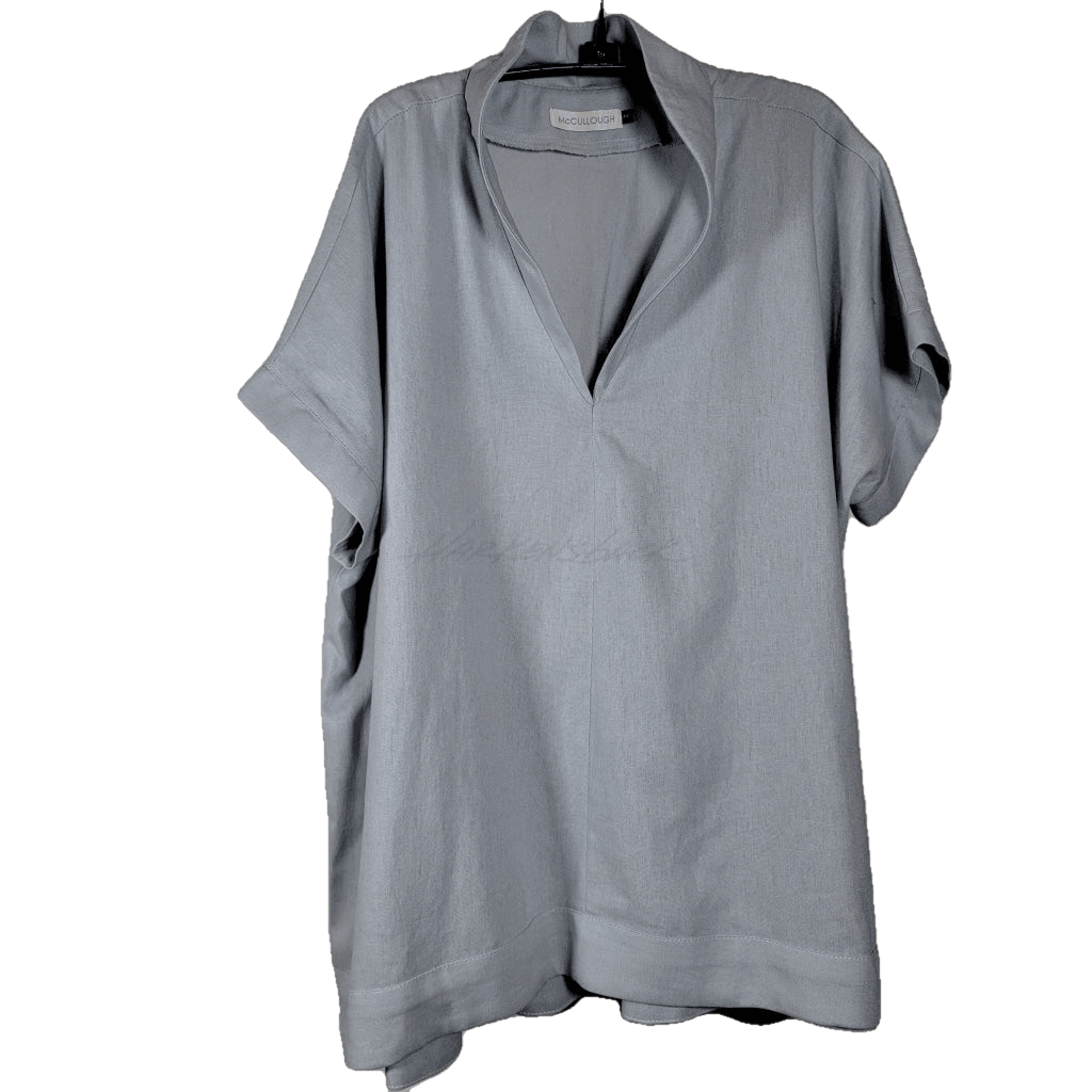 Mc011- Pop Up Collar Top Apparel Top