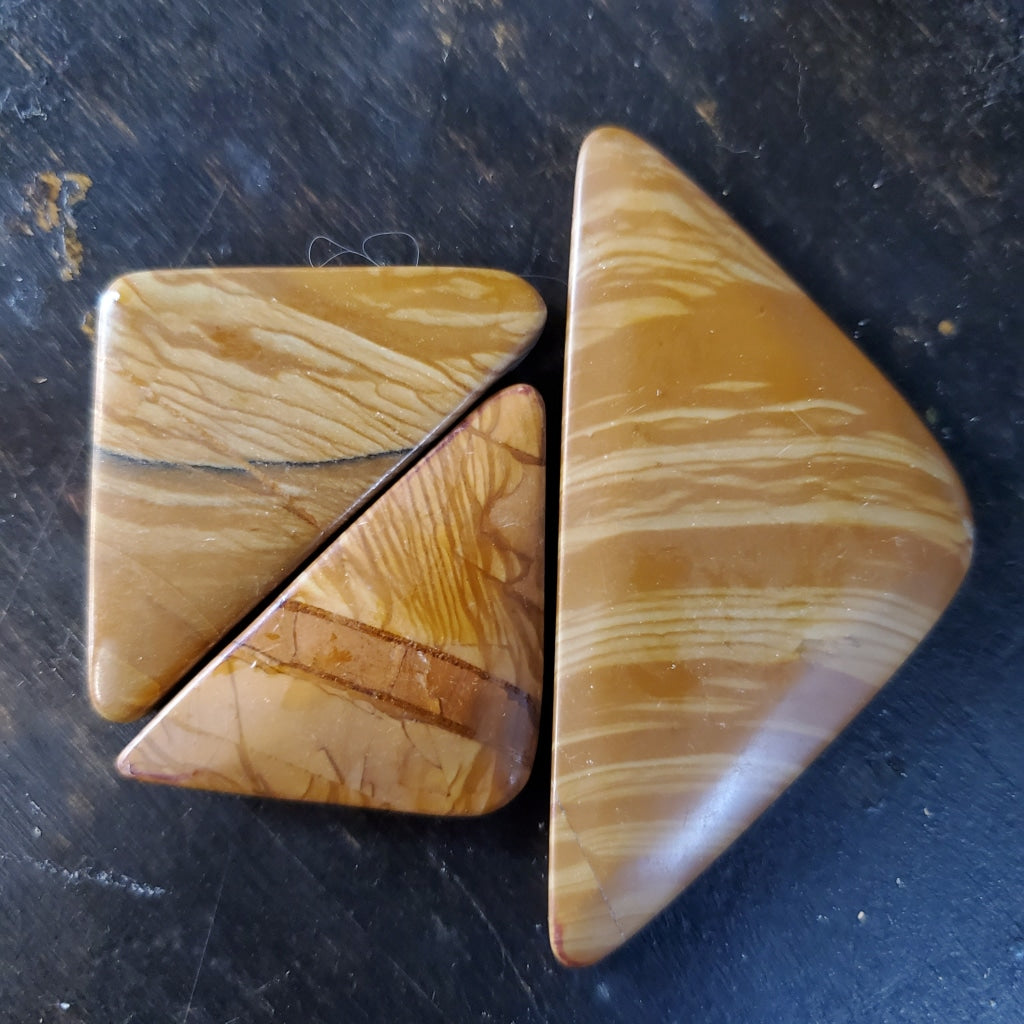 Picture Jasper Triangle Stones Naturals Crystal