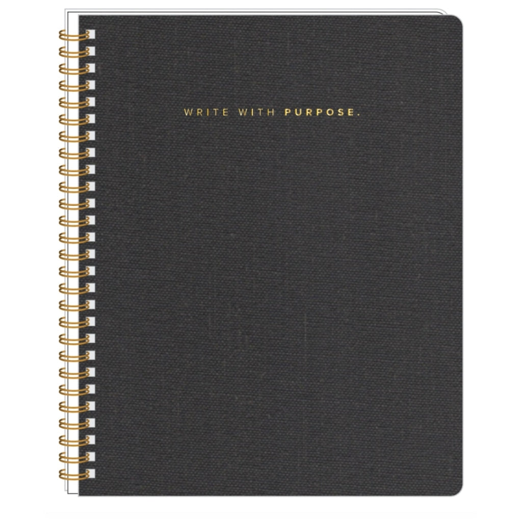 Spiral Notebook Charcoal Gray Stationery Notepad