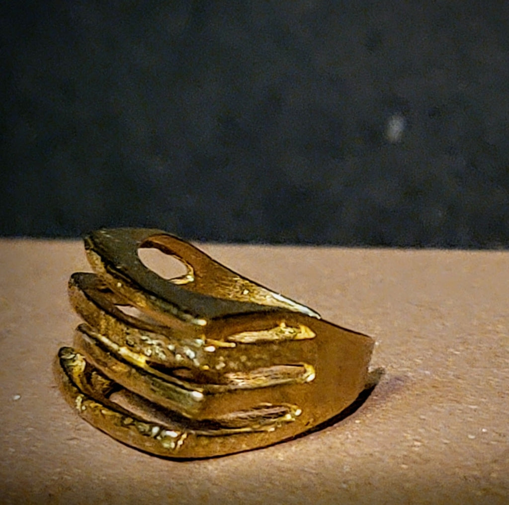 Stacked Style Open Brass Ring Jewelry