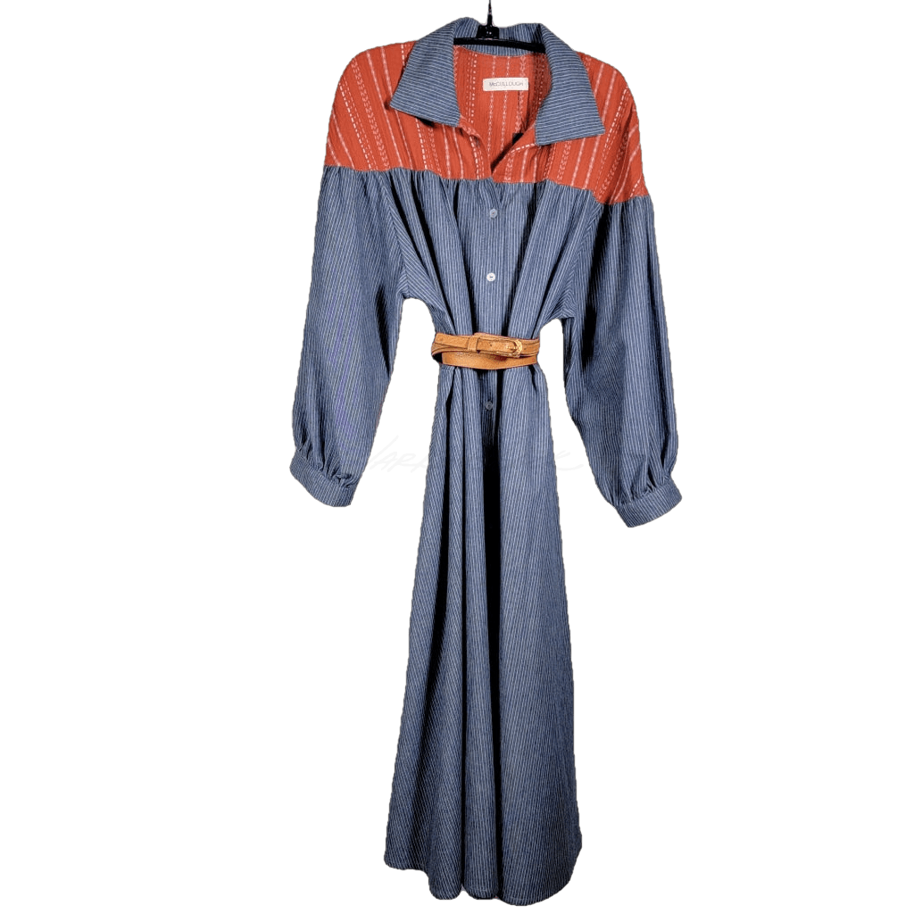 Mc023- Button Up Dress With Yoke Apparel Dress