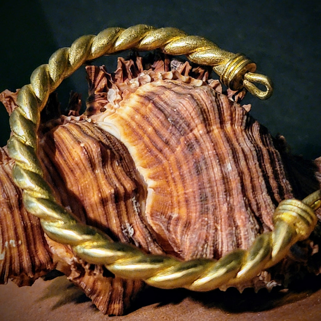 Twisted Rope Brass Bangle Cuff Jewelry Bracelet