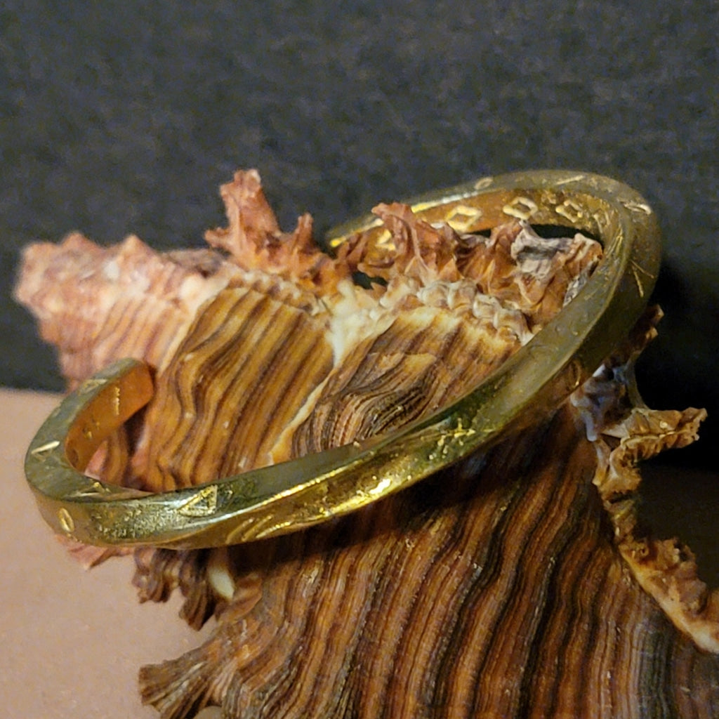 Twisted Square Brass Cuff Jewelry Bracelet