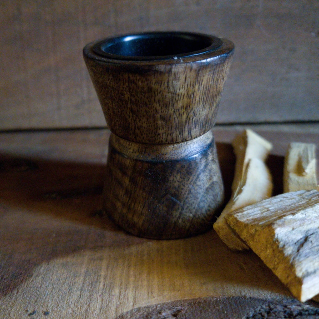 Wooden Cone Tower Incense Burner Naturals