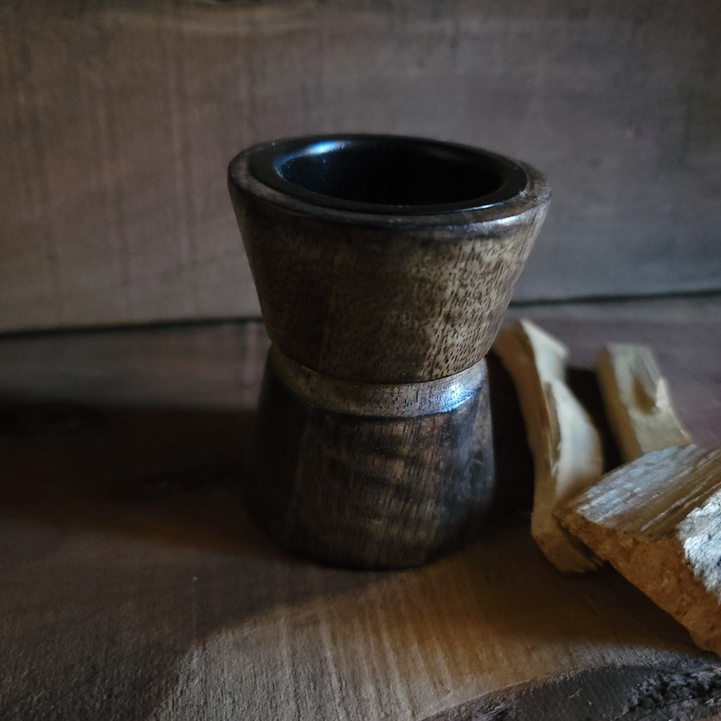 Wooden Cone Tower Incense Burner Naturals