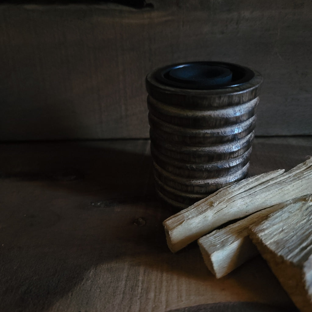 Wooden Tower Incense Burner Naturals