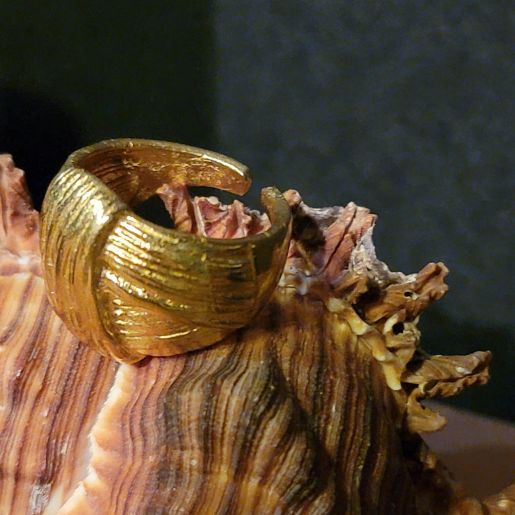 Woven Center Knot Brass Ring Jewelry
