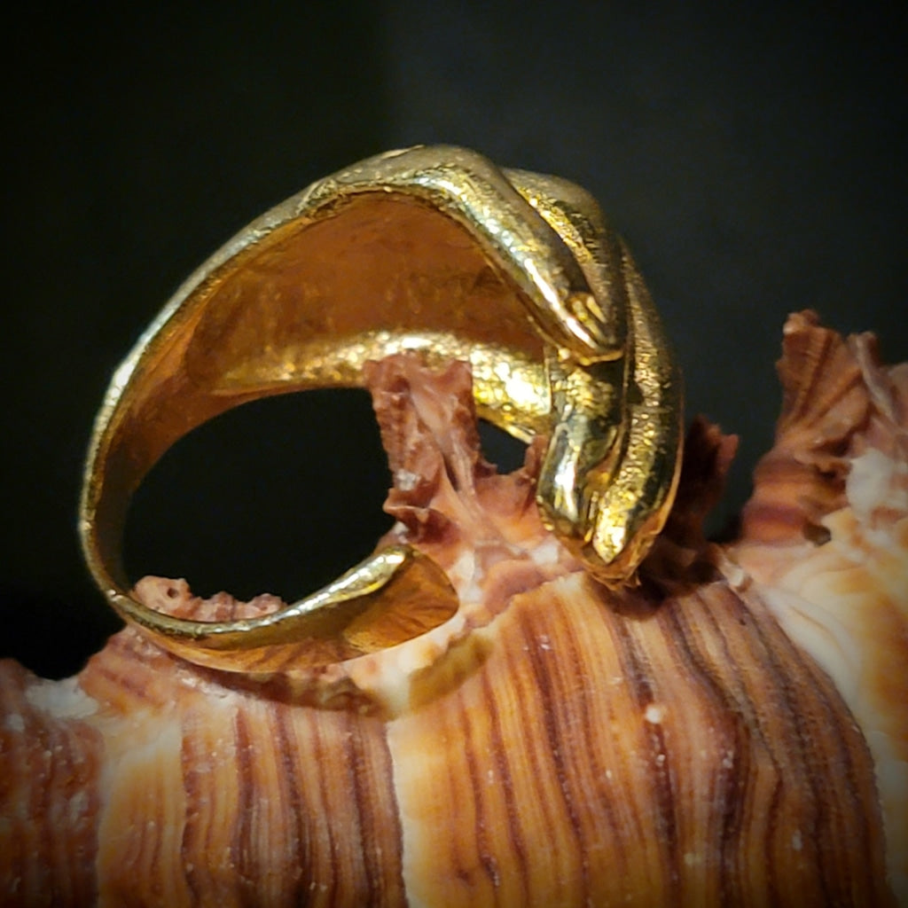 Wrapped Hand Brass Ring Jewelry
