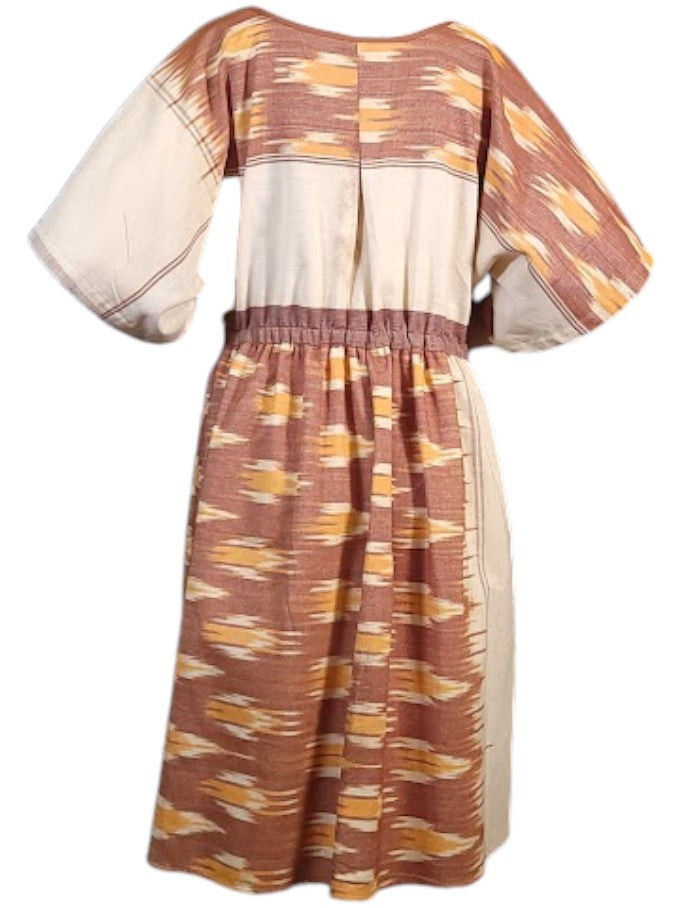 The Southwestern Dress Tapestry Knee-Length 1 - Adjustable Waist, Cotton