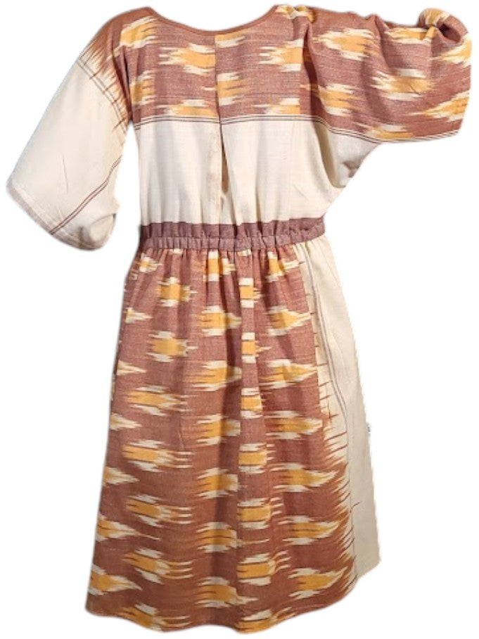 The Southwestern Dress Tapestry Knee-Length 1 - Adjustable Waist, Cotton