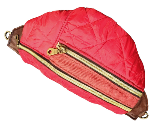 The Everyday Sling Crossbody Fannie - Puffer Red