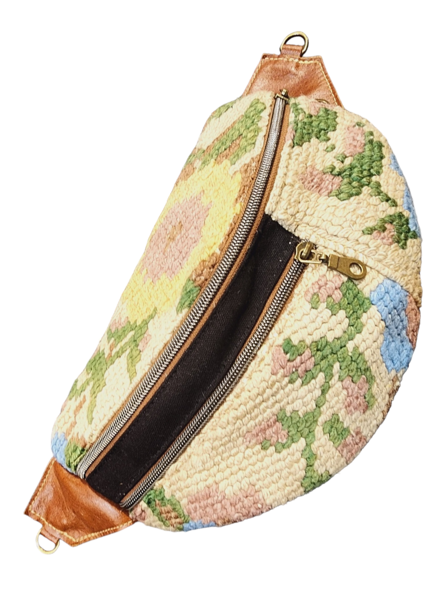 The Everyday Sling Crossbody Fannie - Vintage Needlepoint Tapestry