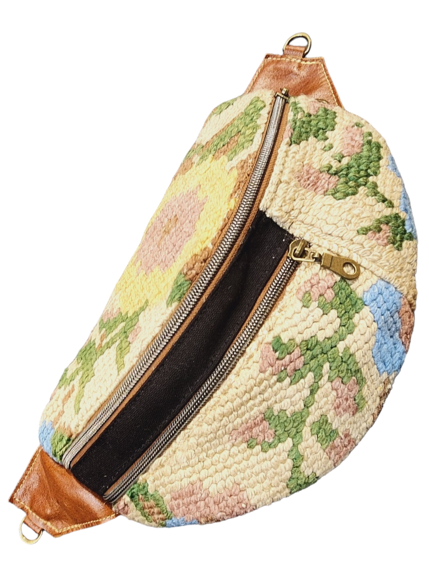 The Everyday Sling Crossbody Fannie - Vintage Needlepoint Tapestry