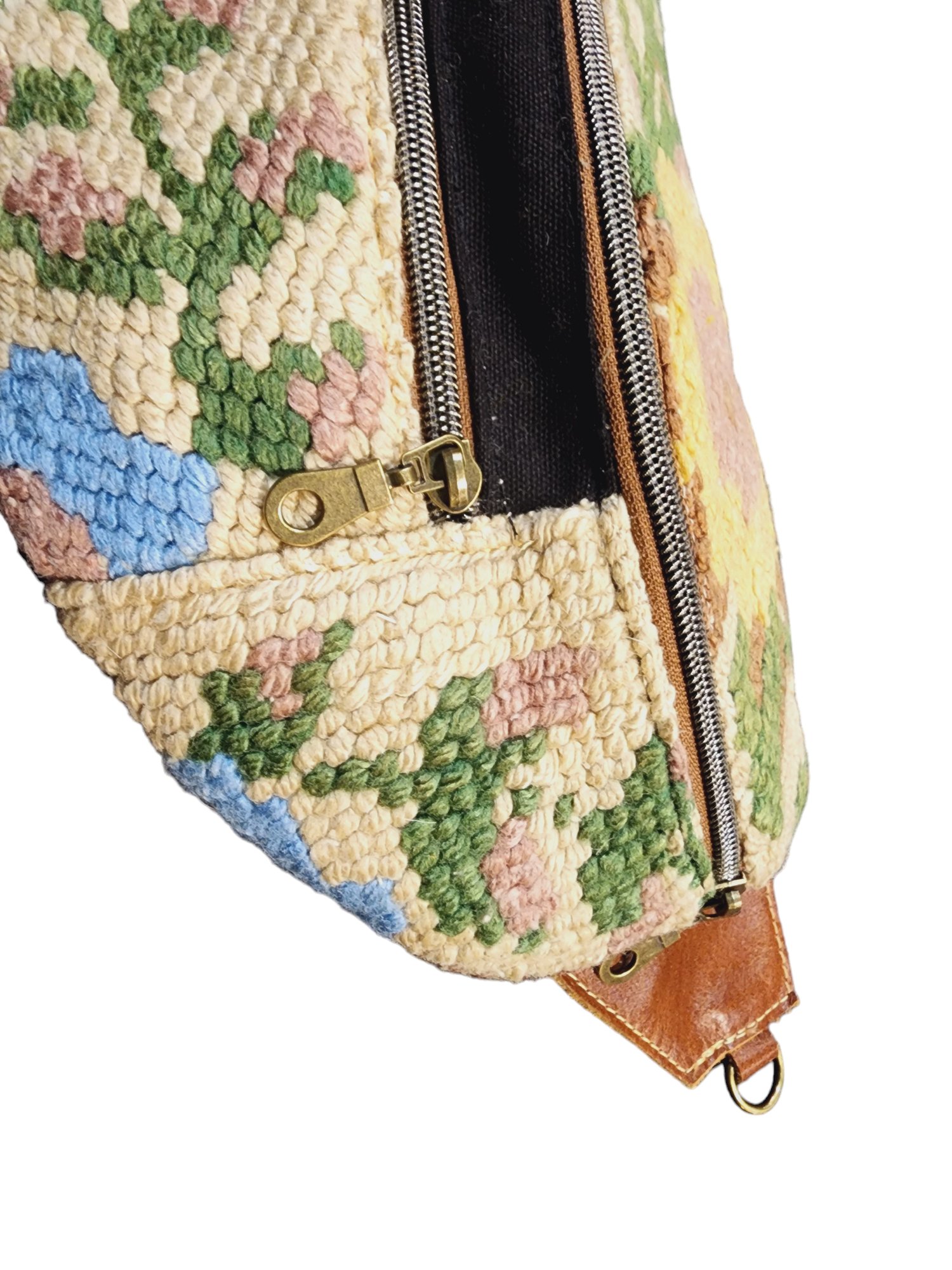 The Everyday Sling Crossbody Fannie - Vintage Needlepoint Tapestry