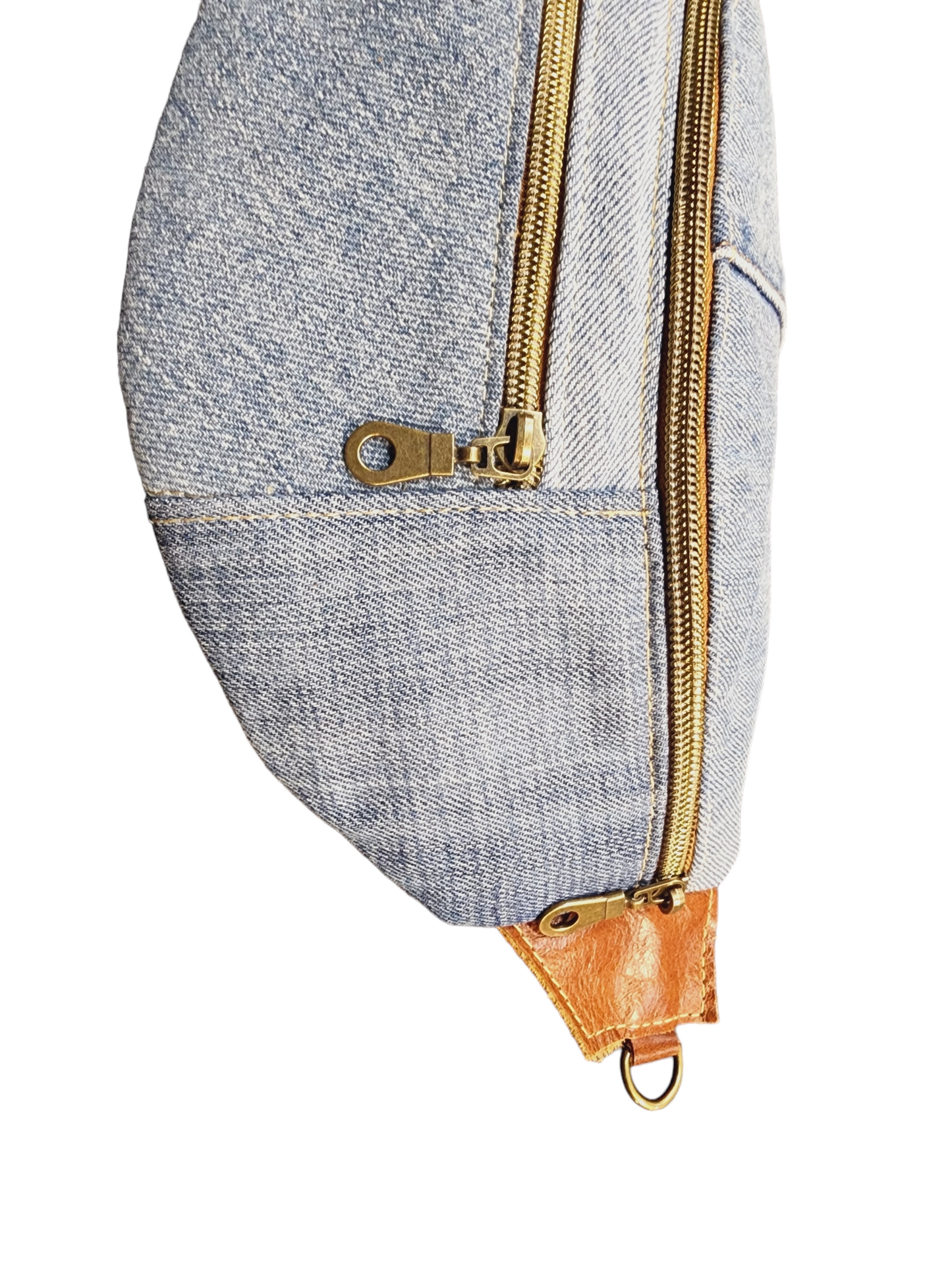 The Everyday Sling Crossbody Fannie - Mixed Vintage Denim